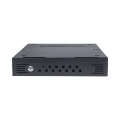 Gabinete de escritorio de seguridad para DVR / NVR, dimensiones máximas: 14.33 x 2.87 x 17.99 in (ancho x alto x profundidad)