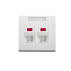 1 cubierta de pared de puerto sin conector UTP CAT5e