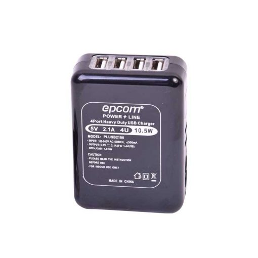 PLUSB2100 | Cargador USB profesional de 4 Puertos *C