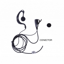 Micrófono-Audífono de Solapa con Tubo Acústico Transparente TXEHK
