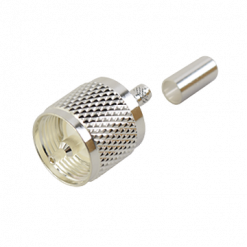 RFU-505-ST | CONECTOR UHF MACHO (PL-259) DE ANILLO PLEGABLE