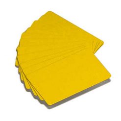 Zebra 104523-131 | TARJETAS PVC COLOR-AMARILLO/30MIL (500 PZAS)
