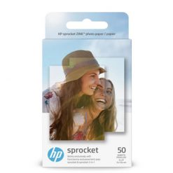 HP 1DE39A | Papel fotográfico HP Sprocket 2 en 1, 50 hojas, 2 x 3″