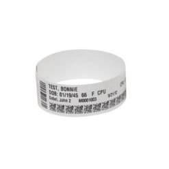 ZEBRA 10015355K | BRAZALETES 1"X 11" BLANCO ADULTO/Z-Band UltraSoft/1050 PULSERAS