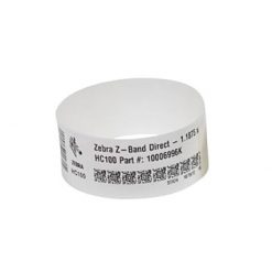 ZEBRA 10006996K | BRAZALETES 1.1875"X 11" PGDS BLANCO ADULTO/Z-Band Direct/1200 PULSERAS