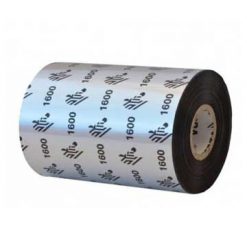 Zebra 01600BK11045 | CINTA CERA ECONÓMICA 110MMX450M/ 1600/ 25MM CORE