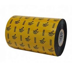 Zebra 06000BK08345  | CINTA CERA STANDARD 83MMX450M/ 6000/ 25MM CORE