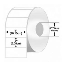 Zebra 10018351 | ETIQUETA PAPEL 4″X2″ TT/ Z-PERFORM 1500T/ NÚCLEO 3″