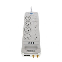 Forza - Surge protector - AC 110/220 V - 11 Tomas de Corriente - NEMA 3USB 5ft WH