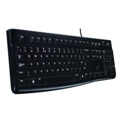 Logitech K120 - Teclado - USB - inglés - negro