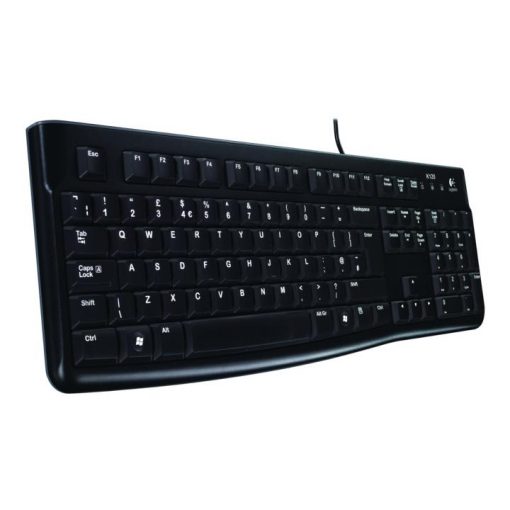 Logitech K120 - Teclado - USB - inglés - negro