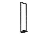 Nexxt Solutions Infrastructure - Rack - SPCC steel - RAL 9005 / Black - 2Post 25U Open Frame