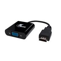 Xtech - Video adapter - 19 pin HDMI Type A - VGA - Black - XTC-363