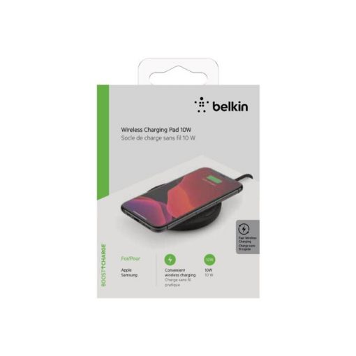 Belkin - Base de carga inalámbrica + adaptador de corriente CA - 10 vatios - negro - Imagen 10