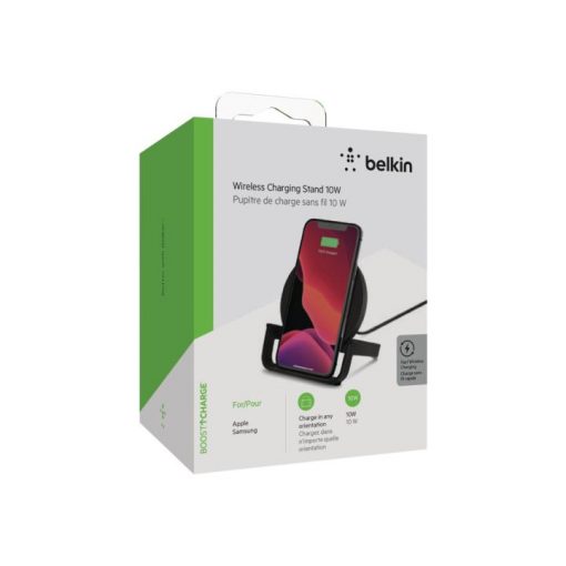 Belkin - Base de carga inalámbrica + adaptador de corriente CA - 10 vatios - negro - Imagen 5