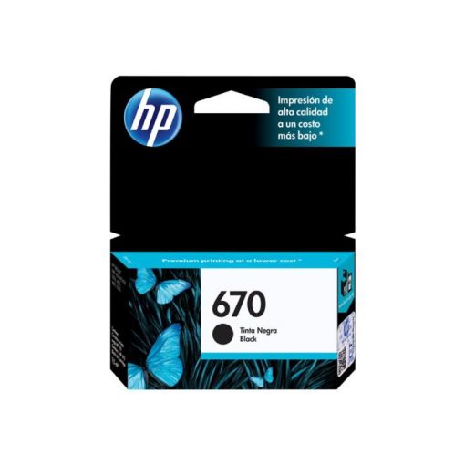 HP 670 - 14 ml - negro - original - Ink Advantage - cartucho de tinta