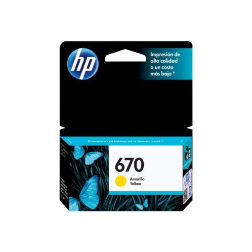 HP 670 - Amarillo - original - Ink Advantage - cartucho de tinta