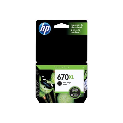 HP 670XL - 14 ml - Alto rendimiento - negro - original - Ink Advantage - cartucho de tinta