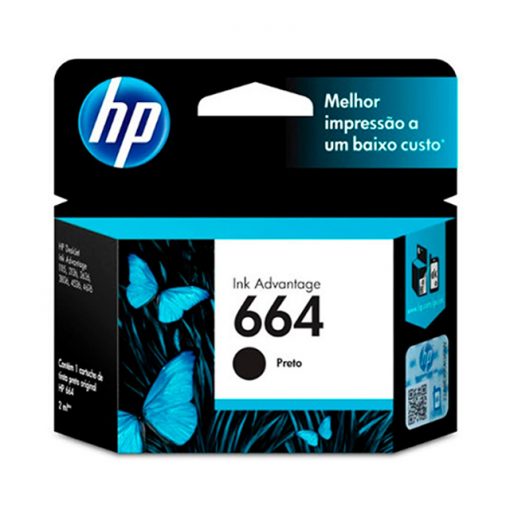HP 664 | Cartucho de tinta Negro F6V29AL
