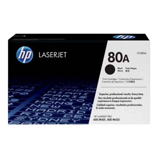 HP 80A - Negro - original - LaserJet - cartucho de tóner (CF280A)