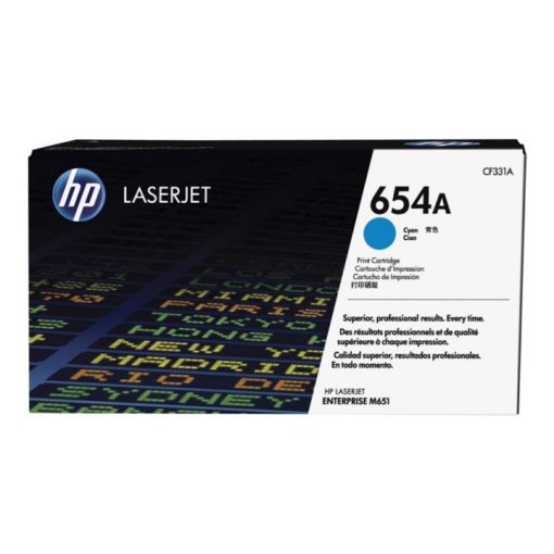 HP 654A - Cián - original - LaserJet - cartucho de tóner (CF331A)