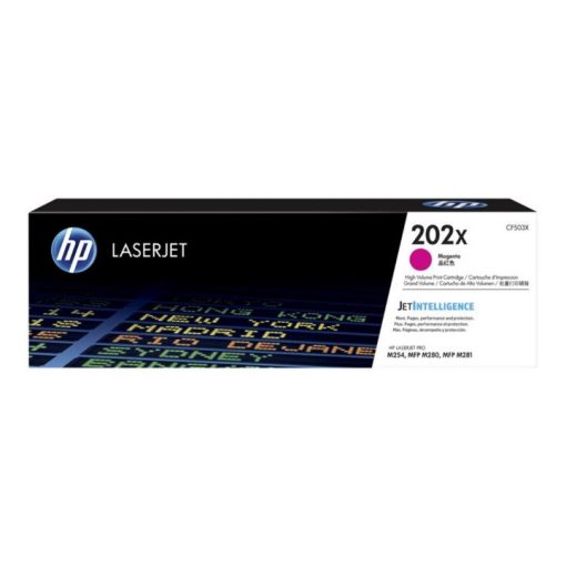 HP 202X - Alto rendimiento - magenta - original - LaserJet - cartucho de tóner (CF503X)