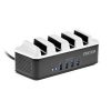 Forza - Surge protector - AC 110/220 V - 4 Tomas de Corriente - 4 USB Phone Holder