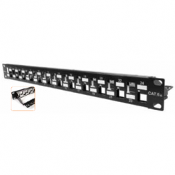 Nexxt - Modular Patch Panel - Cat6A - 24P for SFTP Keys Jack - Rack