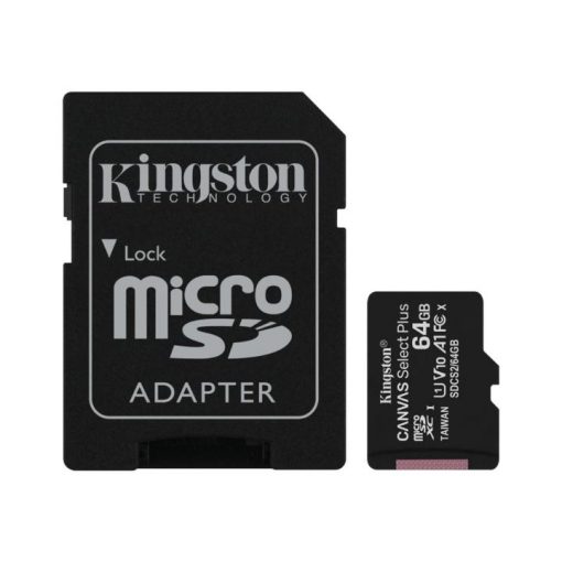 Kingston Canvas Select Plus - Tarjeta de memoria flash (adaptador microSDXC a SD Incluido)