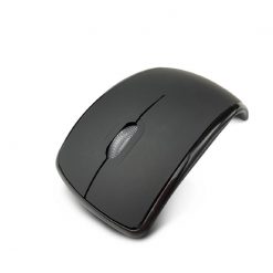 Klip Xtreme - Mouse - 2.4 GHz - Wireless - Black - Foldable - 1000dpi