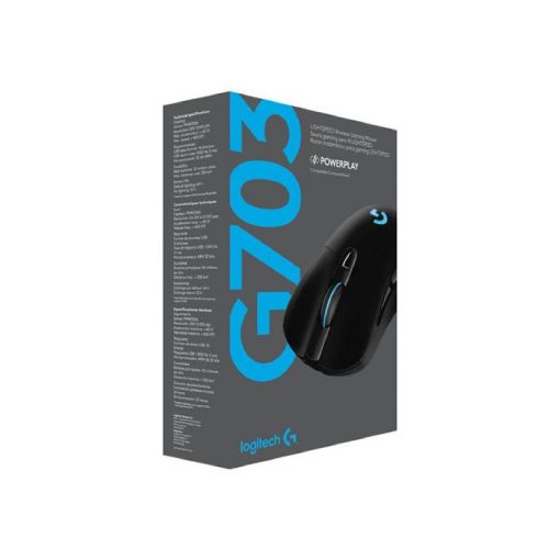 Logitech Wireless Gaming Mouse G703 LIGHTSPEED with HERO 16K Sensor - Ratón - óptico - Imagen 2
