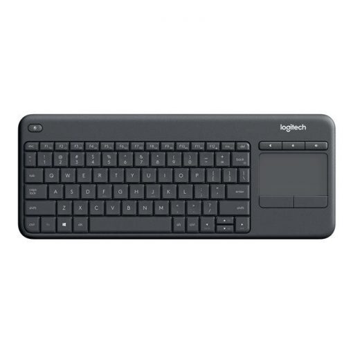 Logitech Wireless Touch Keyboard K400 Plus - Teclado - con panel táctil - inalámbrico - 2.4 GHz