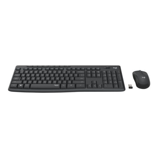 Logitech MK295 Silent - Juego de teclado y ratón - inalámbrico - 2.4 GHz - grafito