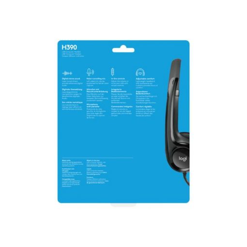 Logitech USB Headset H390 - Auricular - en oreja - cableado - USB - Imagen 3