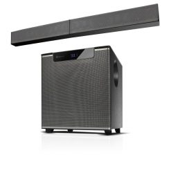 Klip Xtreme KSB-260 - Sound bar - Black & silver - Wireless 2.1 Optical