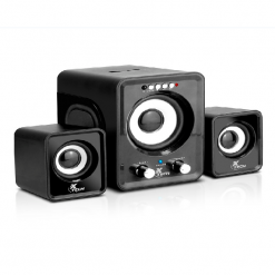 Xtech XTS375 - Altavoces - Negro y blanco - Prácticos controles en el panel frontal