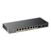Zyxel GS1100-10HP - Conmutador - sin gestionar - 8 x 10/100/1000 (PoE+) + 2 x Gigabit SFP