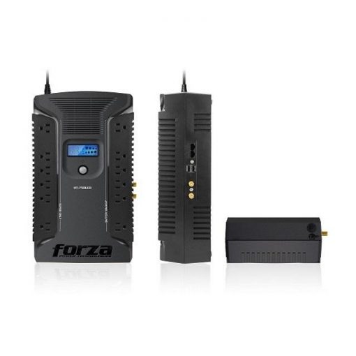 Forza - UPS - Line interactive - 375 Watt - 750 VA - AC 110/120 V - 12 NEMA 2 USB