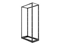 Nexxt Solutions Infrastructure - Rack - SPCC steel - RAL 9005 / Black - 4Post 42U Open Frame