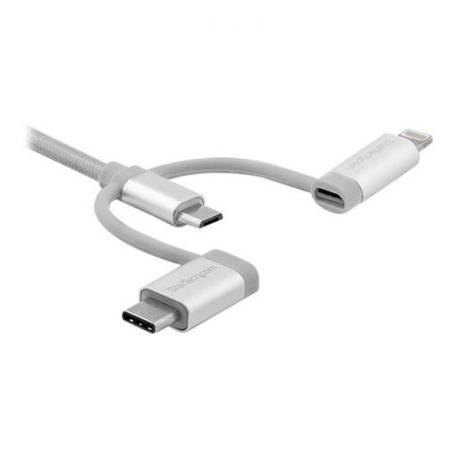 StarTech.com Cable de 2m USB Multi Carga - Lightning, USB C, Micro USB - Imagen 4