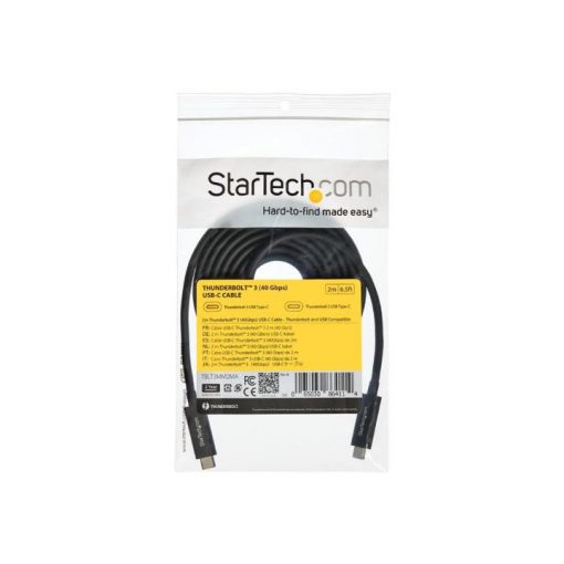 StarTech.com Cable de 2m Thunderbolt 3 USB C (40 Gbps) - Cable Compatible con Thunderbolt y USB - Imagen 5