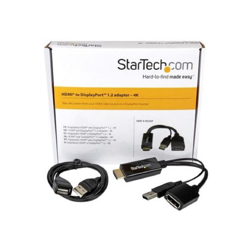 StarTech.com Conversor HDMI a DisplayPort 4K con Alimentación por USB - Adaptador - Imagen 6