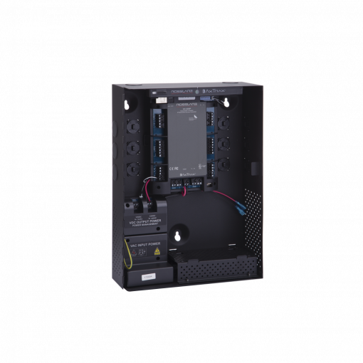 AC-225IP-BU Controlador para 2 lectores, incluye gabinete en negro y fuente de alimentación, 2 lectores expandibles (4 lectores en total)