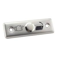 ZKTeco - EX-801A - Boton para abrir puertas - Probado 500 000 golpes - Acero inoxidable/sluminio