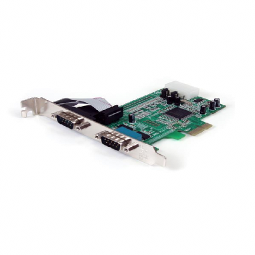 StarTech.com Tarjeta Adaptadora PCI Express PCIe de 2 Puertos Serial RS232 DB9 UART 16550 - Imagen 7