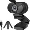 Cámara Web Full HD para Videoconferencia con trípode