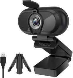 Cámara Web Full HD para Videoconferencia con trípode