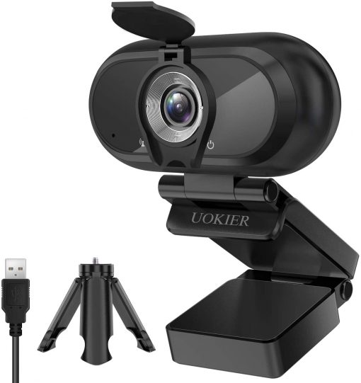 Cámara Web Full HD para Videoconferencia con trípode