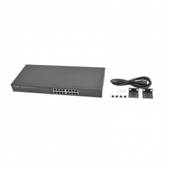 Switch no administrable gigabit de 16 puertos 10/100/1000Mbps