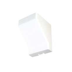 Derivación techo a canaleta color blanco de PVC auto extinguible, compatible con canaletas: PT48
